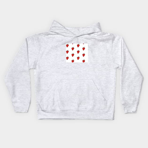 Strawberry Kids Hoodie by Patterncloud